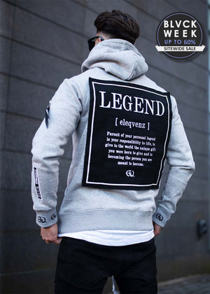 LEGEND Hood Grey Melange