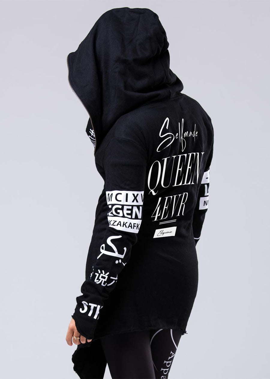 Selfmade Queen Hood Black