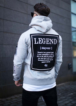 LEGEND Hood Grey Melange