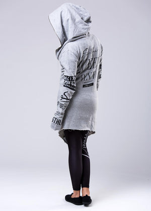 Selfmade Queen Hood Grey Melange