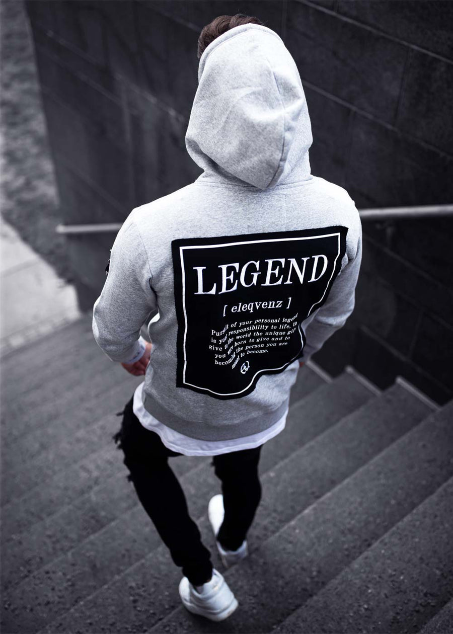 LEGEND Hood Grey Melange